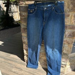 Men’s 36x36 Cinch relaxed fit jeans dark stone wash, 100% Cotton